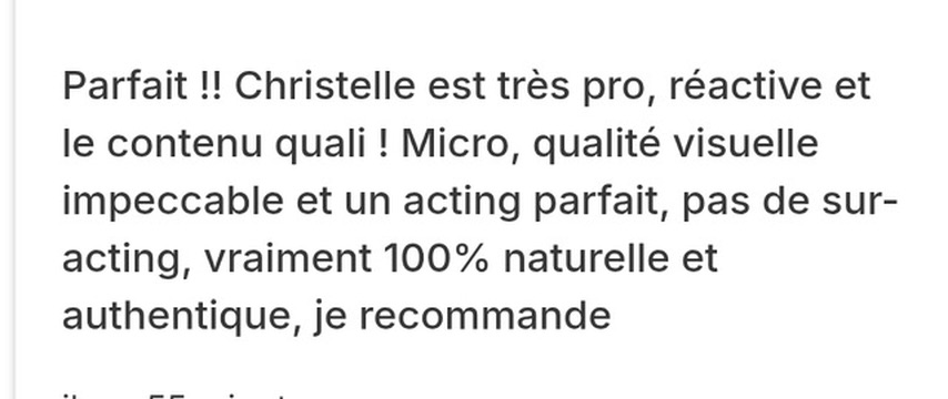 Avis client